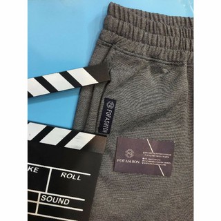 Quần jogger thun màu xám khói đậm , made by f.o.f