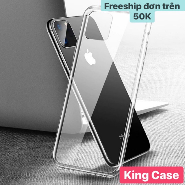 Ốp silicon trong suốt iphone dày dặn các dòng iphone 5-6-6P-7-7P-X-XR-XSMAX-11-11PRO-11PROMAX