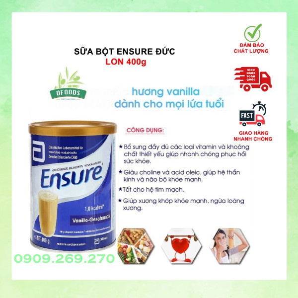 Sữa Ensure của Đức 400g Date 08.2023