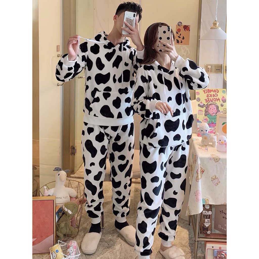 Bộ bò sữa, bộ dài tay, bộ thu đông nam nữ, áo hoodie và quần dài chất nỉ da cá, vải đẹp, dày dặn T96 | BigBuy360 - bigbuy360.vn