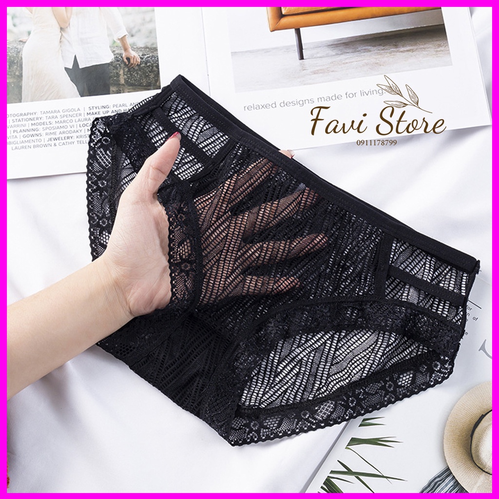 Quần lót nữ ren lưới sexy thoáng khí QL011