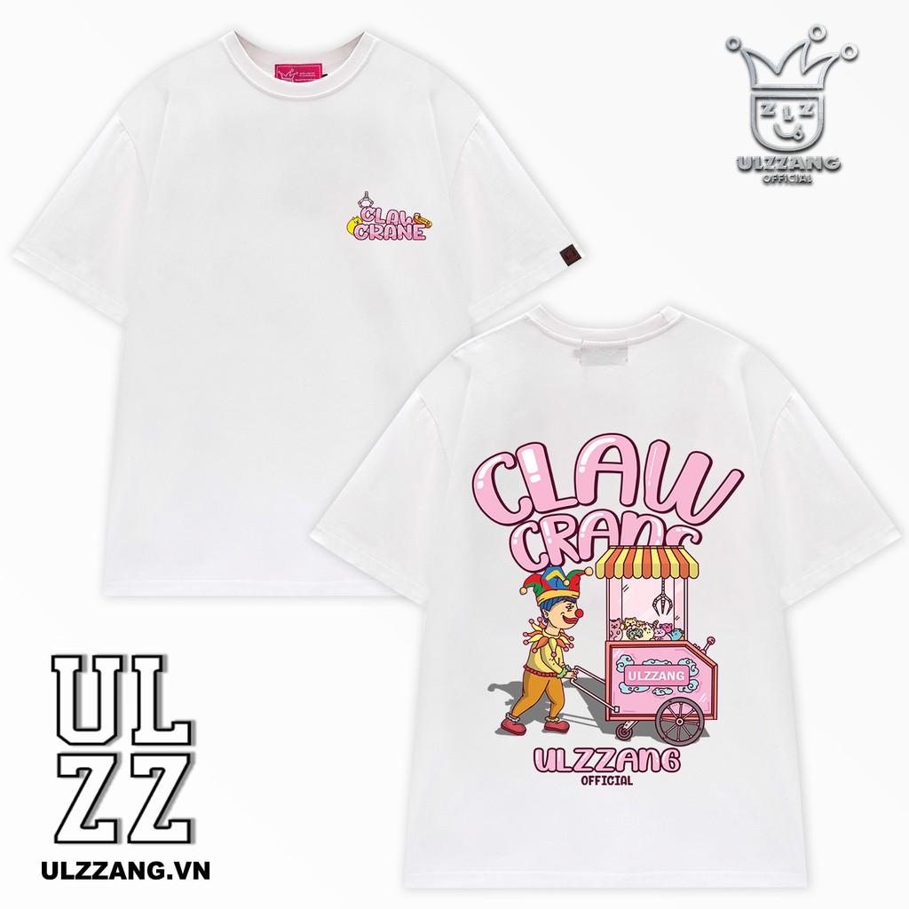 Áo phông unisex local brand ULZZ ulzzang claw crane form dáng rộng tay lỡ U-15