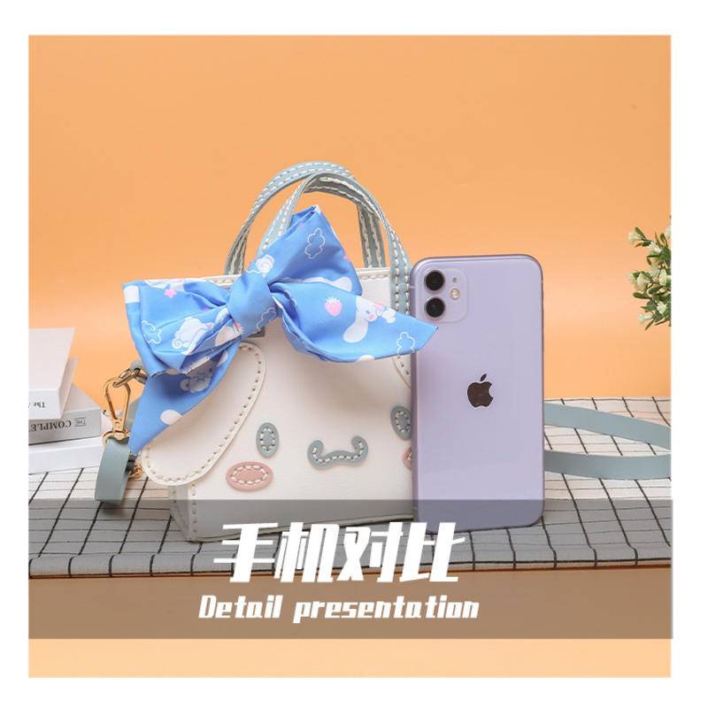Bộ tự làm bộ túi chất liệu dệt kim tự làm túi messenger tiện dụng dễ thương túi đeo chéo & túi đeo vai cinnamoroll quà tặng ngày lễ tình nhân