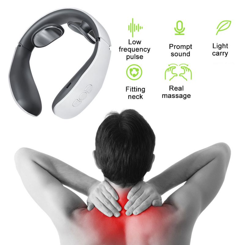 Máy Mát Xa Cổ 15 Chế Độ Xung Điện 4 Chế Độ