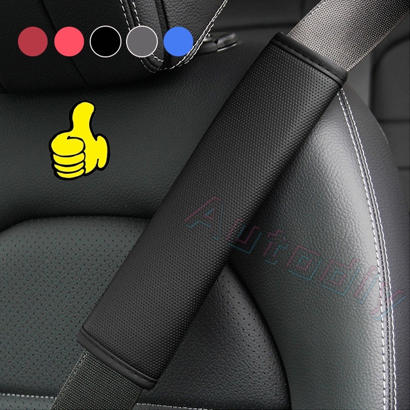 Đệm Da Bọc Dây Đai An Toàn Thông Dụng Cho PROTON X70 Perodua MYVI Toyota Honda Nissan Mazda