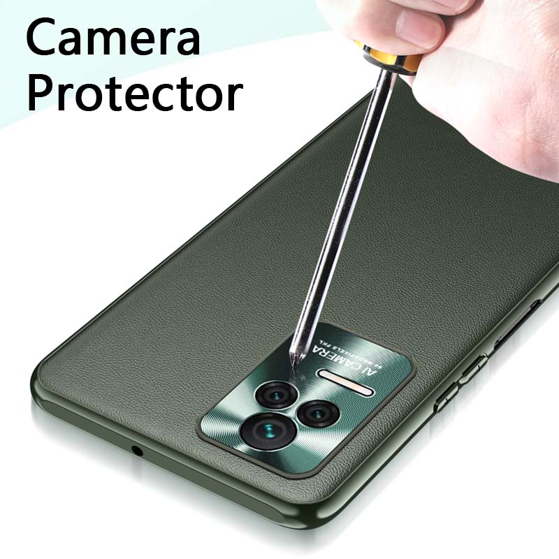 Ốp Điện Thoại Da Siêu Mỏng Bảo Vệ Camera Cho Xiaomi Redmi K50 Gaming Pro K40S