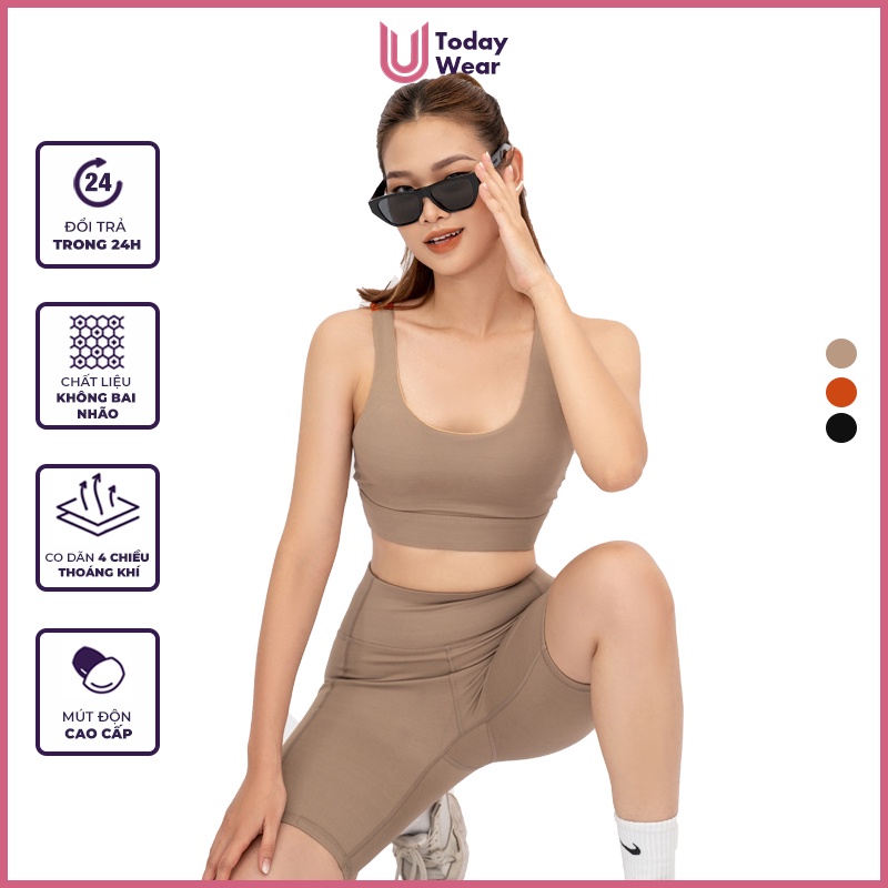 Áo Thể Thao Tập Gym Yoga Biker Top ( Có mút, không gọng, co giãn và ôm form tốt)