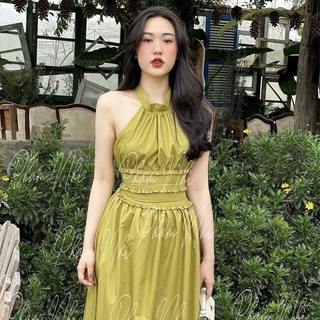 🦋Đầm Xanh Cổ Yếm Bèo🦋