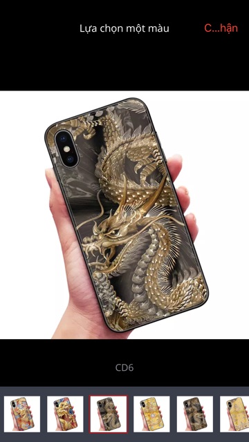 Ốp Lưng Kính Cường Lực / Case Rồng Chống Vỡ Dành Cho 13ProMax 12ProMax 11ProMax X XSMAX Fukishop