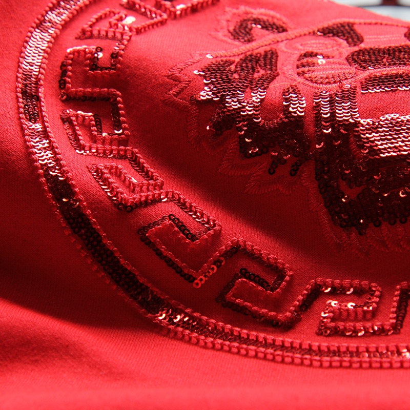 Áo Thun Nam Dài Tay Thêu Hình Đầu Hổ Phong Cách Châu Âu Cao Cấp