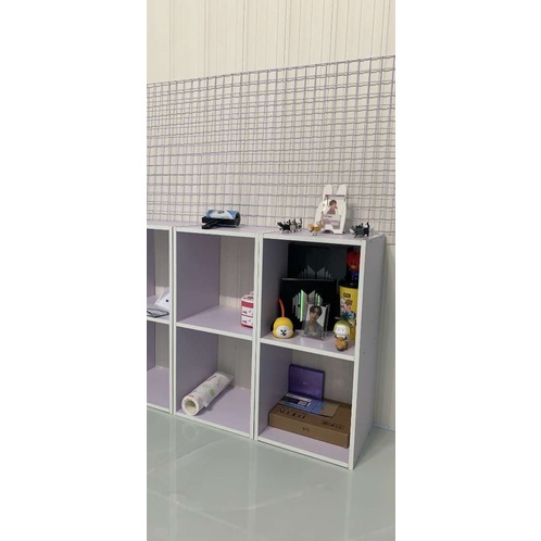 kệ sách để sàn loại 2 ô tổ ong , kệ sách tổ ong đa năng GP100A.01