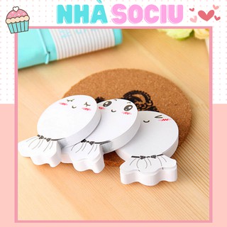 Giấy note ghi chú búp bê cầu mưa 60 trang Sociu