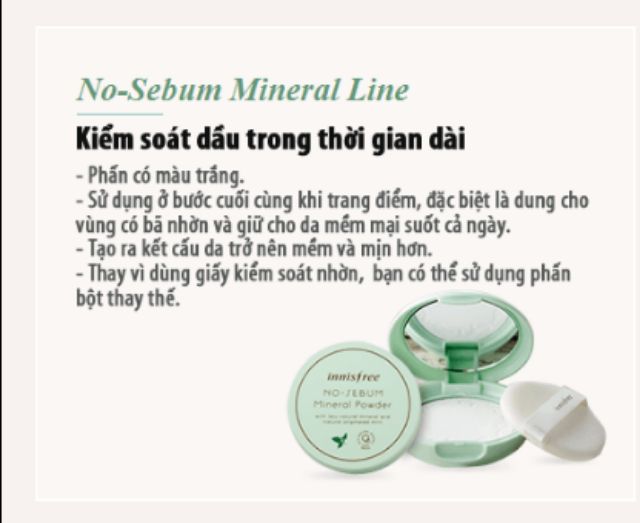 Phấn phủ Innisfree No-Sebum Mineral Powder 5G | BigBuy360 - bigbuy360.vn
