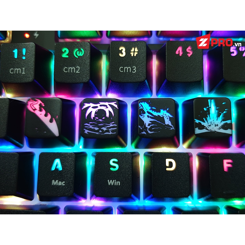 Bộ Keycap LOL Kỹ Năng Pyke - Pyke SKILL (4 phím)