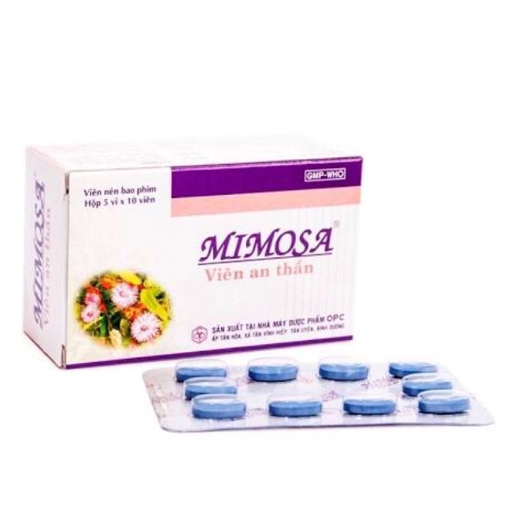VIÊN UỐNG MIMOSA hỗ trợ DỄ NGỦ HỘP 50 VIÊN OPC