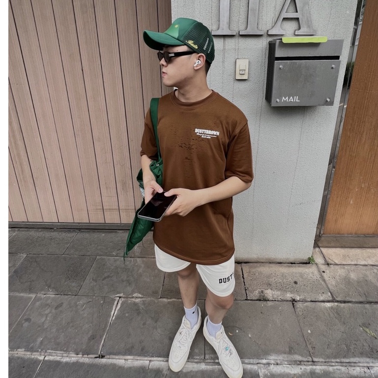 Áo Thun Unisex form rộng Dusty Worldwide CAMON 100% Cotton 250gsm Local Brand Chính Hãng