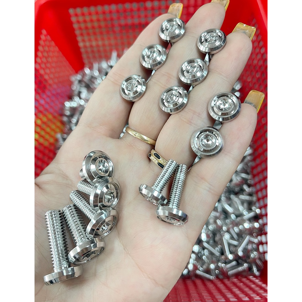 Ốc THÁI V3 Inox 304 Đầu Lục Giác Bông Đủ Kích Thước