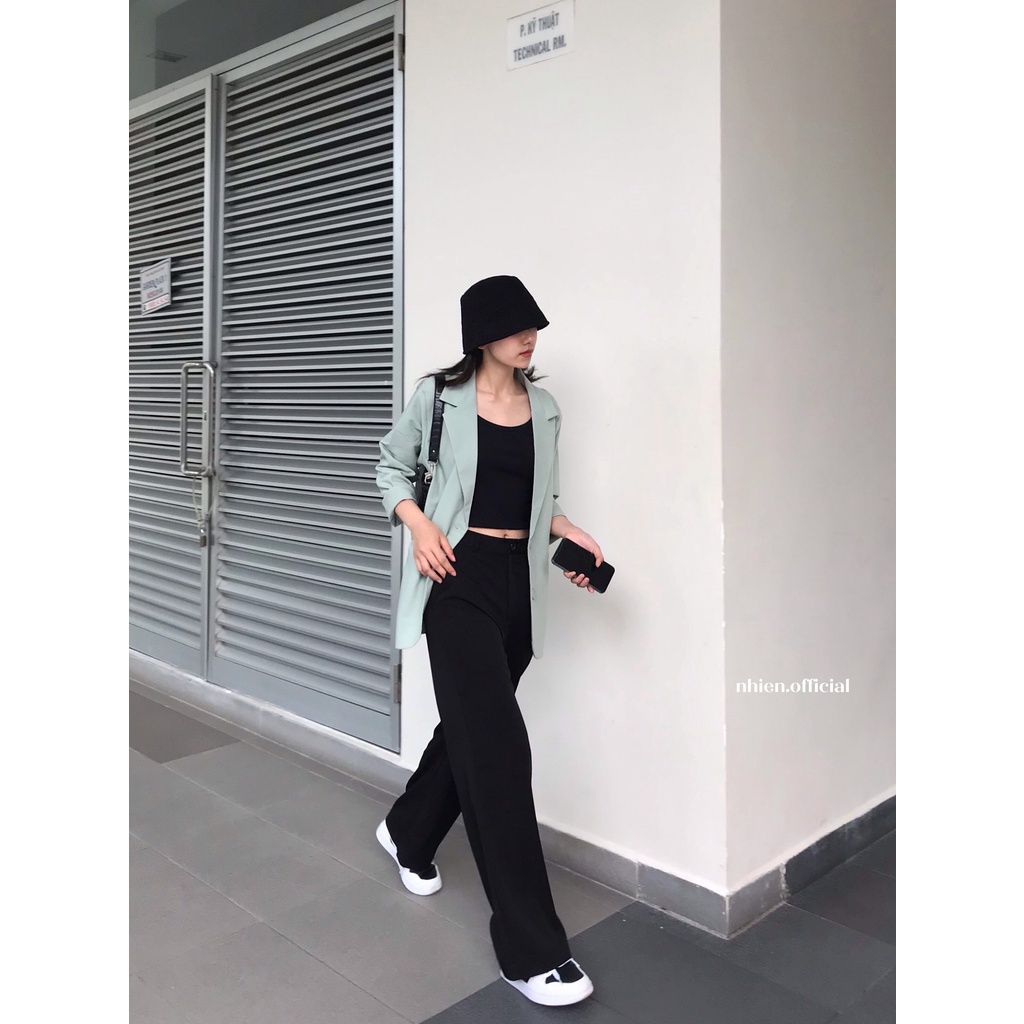 Quần tây nữ ống suông basic_Nhienvintage AQ383