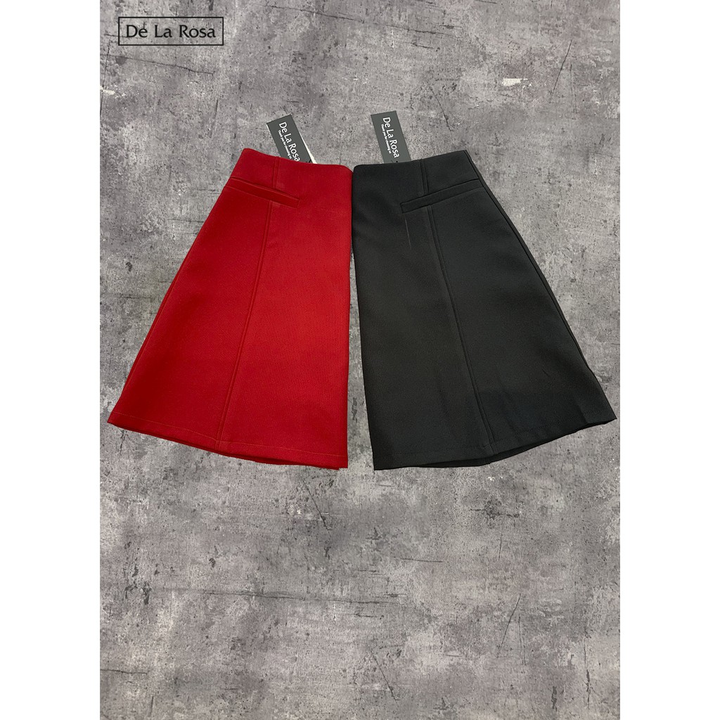 Chân váy đen chữ A công sở hai túi - De La Rosa | BigBuy360 - bigbuy360.vn