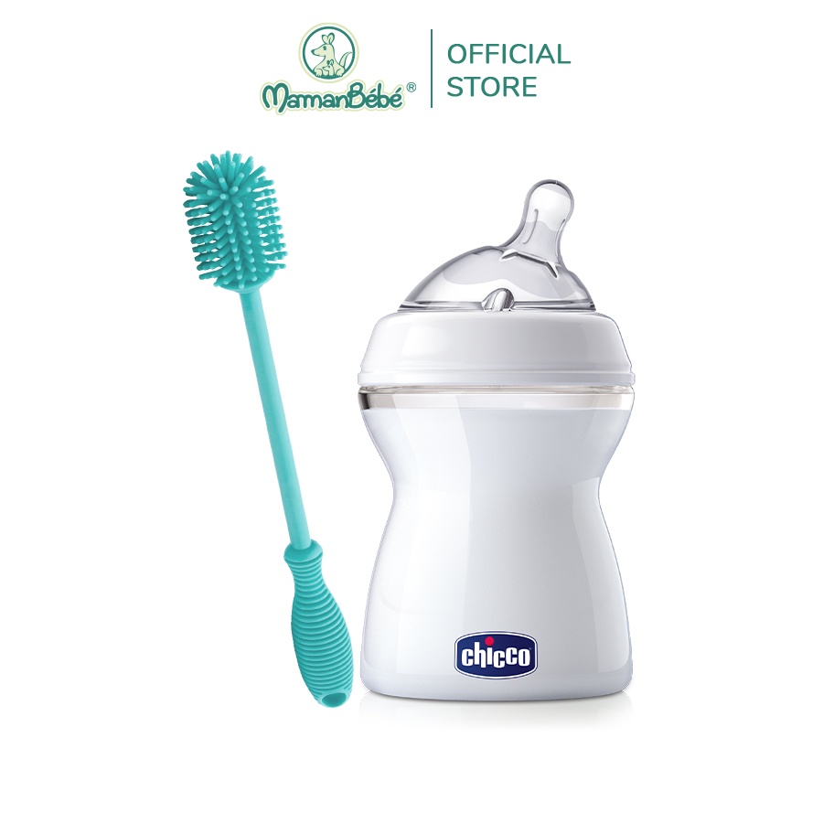 Combo 1 bình sữa sữa + 1 cọ rửa bình và phụ kiện Chicco