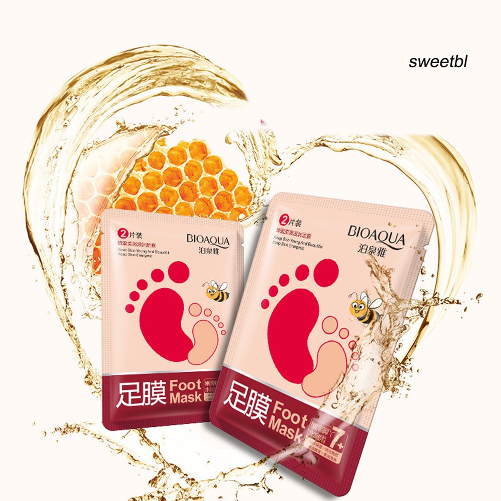 ST BIOAQUA Sock-style Honey Nourish Foot Mask Hydrating Dead Skin Removal Essence