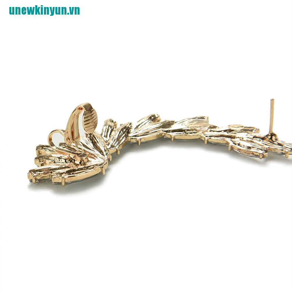 Y●1 Khuyên Kẹp Vành Tai Đính Đá Thời Trang Cho Nữ