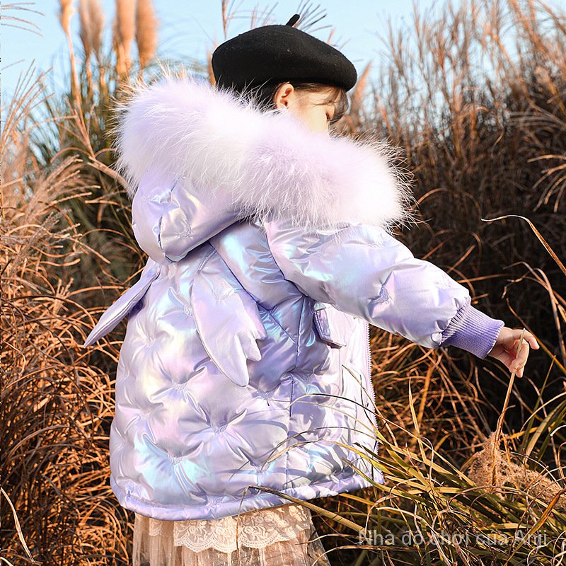 Kids Girls Long Coat Kids Baby Thick Winter White Duck