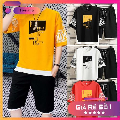 Bộ Nam Hè Cao Cấp Bộ Nam Ccop Chất Thun Lạnh Cao Cấp 5 Màu Phong Cách Hàn Quốc