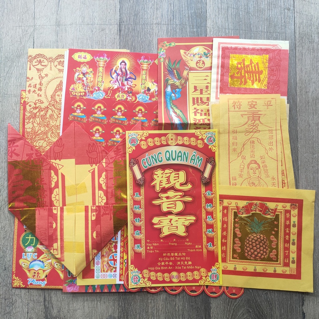 Giấy cúng Quan Âm Bồ Tát