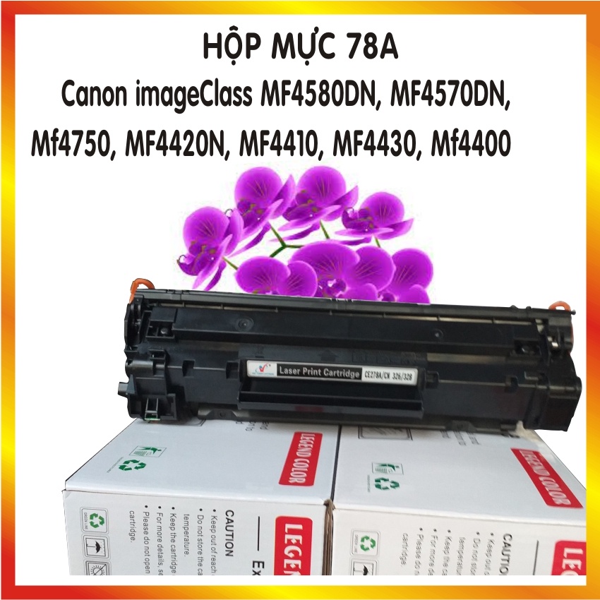 Hộp mực máy in Canon imageClass MF4580DN, MF4570DN, MF4750, MF4420N, MF4410, MF4430, MF4400 Cartridge 78A mới 100%.