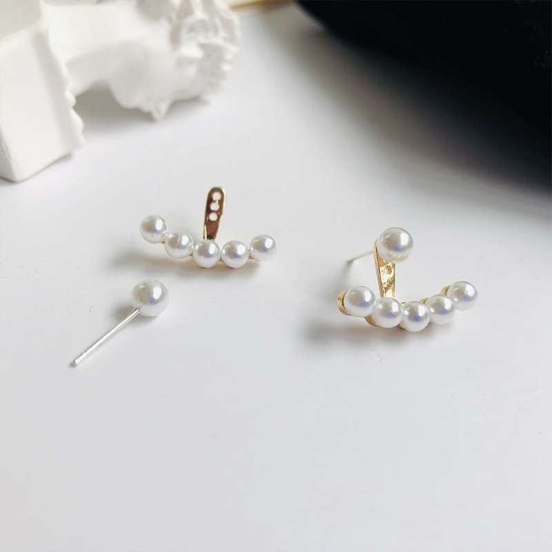 Khuyên Tai Xỏ Lỗ Đính Ngọc Trai Nhân Tạo Cho Nữ