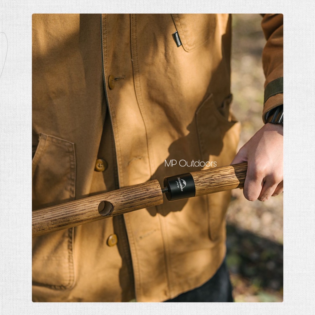 GẬY TREO ĐÈN GỖ NH21PJ001 NATUREHIKE DU LỊCH DÃ NGOẠI CẮM TRẠI CAMPING OUTDOOR CÂU CÁ LEO NÚI