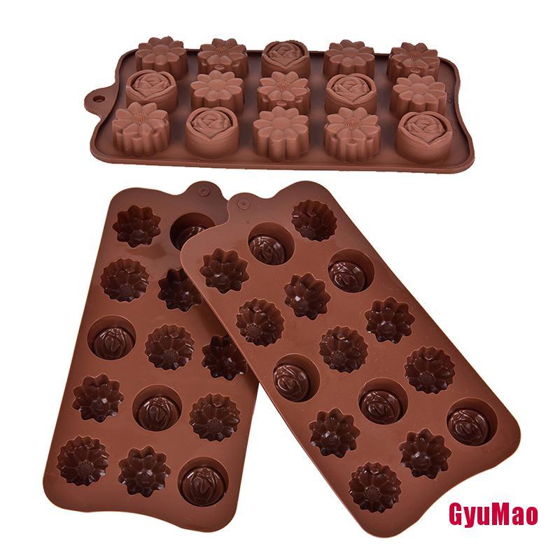 1 Khuôn Silicone Hình Hoa Hồng Làm Bánh/Xà Phòng/ Sô Cô La Tiện Dụng