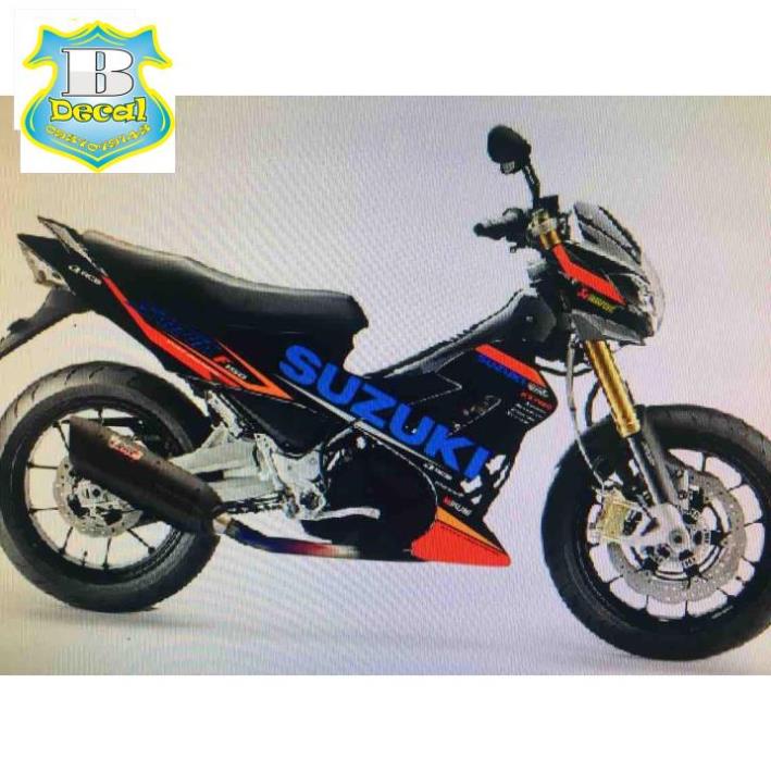( Quí khách vui lòng mang ra tiệm cho thợ dán ) Tem suzuki raider xăng cơ. [Bi Decal]