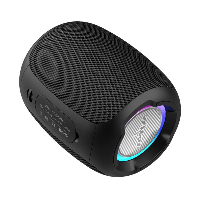 Loa không dây bluetooth Zealot S53 chính hãng (màu đen). Bass mạnh. cho phép Ghép 2 loa