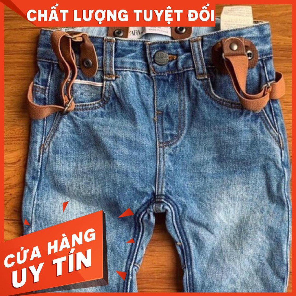 Quần bò/jeans kèm đai Zara xuất 219