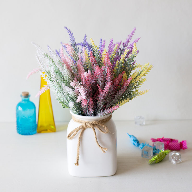 Cây hoa oải hương nhân tạo lãng mạn trang trí nhà cửa/ văn phòng DIY