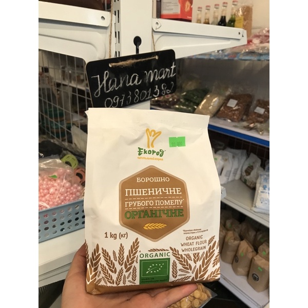 Bột mỳ nguyên cám hưu cơ Ekopog 1kg