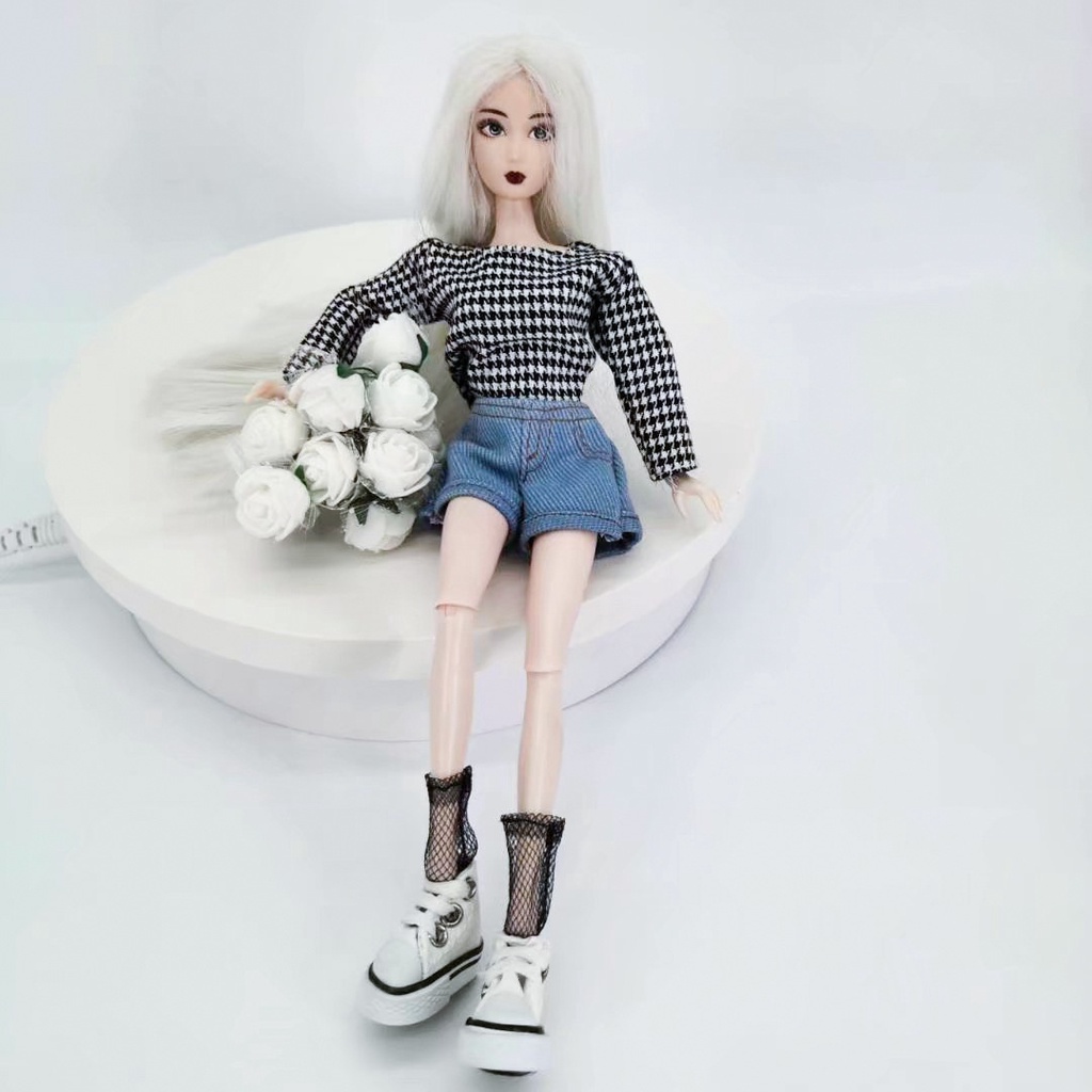 Quần short jean tỷ lệ 1/6 cho búp bê mô hình