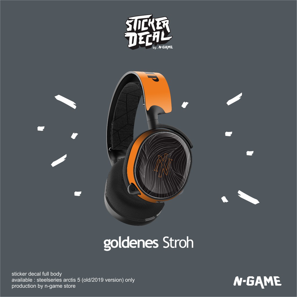 Skin Protector Steelseries Arctis 5 Full Decal Goldenesstroh By N-Game