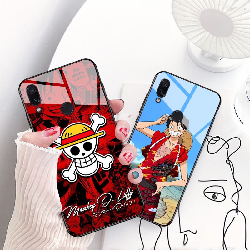Ốp Điện Thoại Kính Cường Lực Hình One Piece 101ypj Cho Xiaomi Redmi Note 5 6 7 8 9 Pro 8t