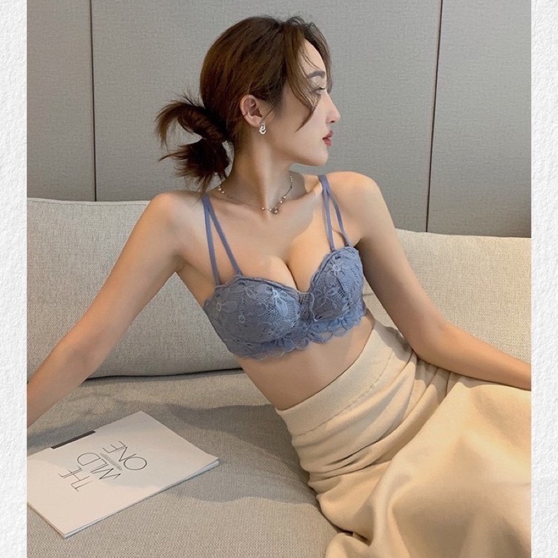 Áo Lót Nữ,Áo Ngực Nữ Cup Ngang nâng ngực không gọng mềm mại thiết kế họa tiết ren hoa sexy quyến rũ-Kho Sỉ Mai Xuân