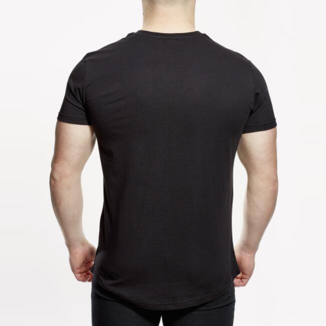 Áo thun cotton nam tay ngắn in chữ