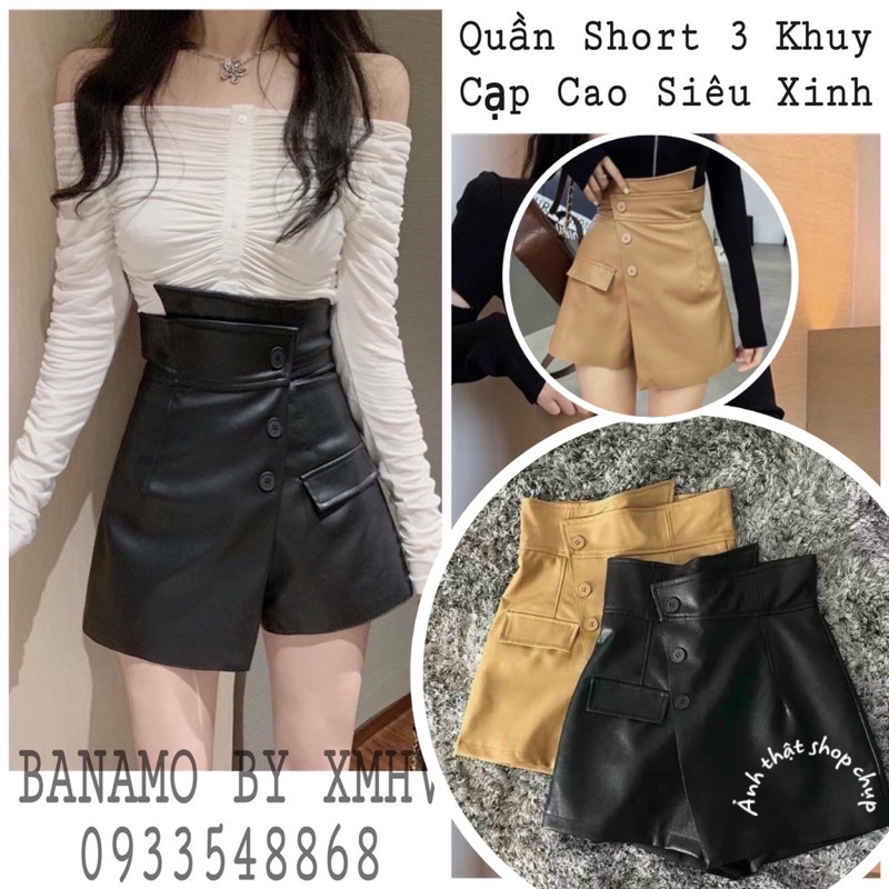 QUẦN VÁY DA MÀU ĐEN NÂU HOT HIT HIỆN ĐẠI THỜI TRANG BANAMO FASHION quần da 3 khuy 693 | BigBuy360 - bigbuy360.vn