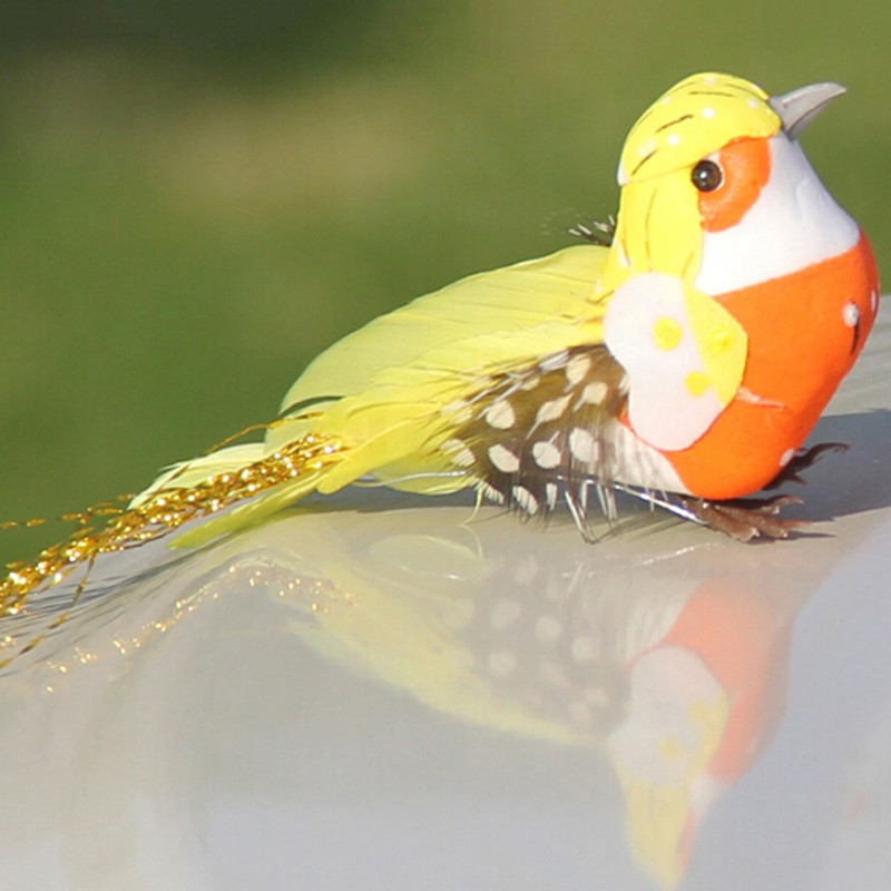 Chú Chim Giả Mini Trang Trí Đáng Yêu