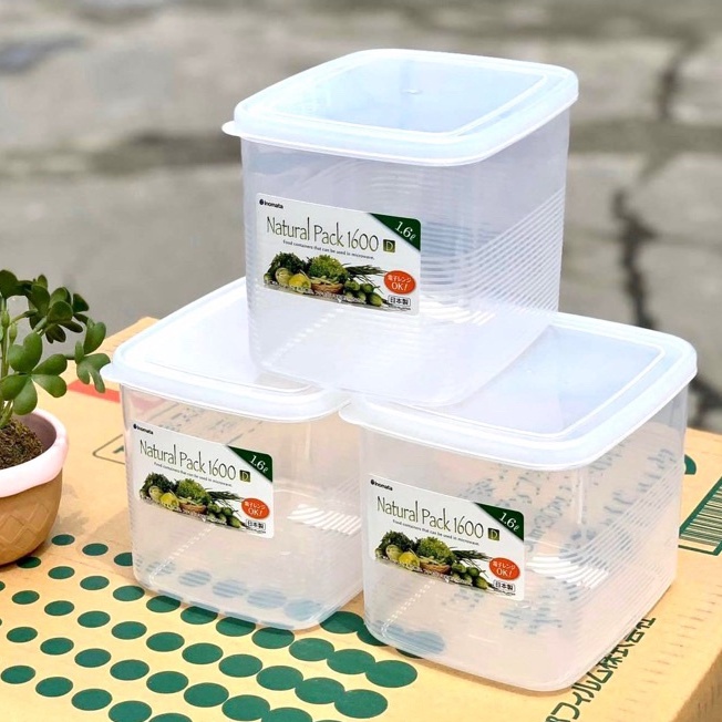 [Hỏa tốc HCM] Combo 3 hộp nhựa đựng thực phẩm Inomata 1100ml, 1400ml,1600ml nhựa PP số 5 cao cấp nội địa Nhật Bản