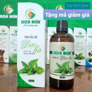 🌿🌿🌿 TINH DẦU BẠC HÀ Hoa Nén [100ML] - Xịt thơm phòng - Khử mùi - An toàn tuyệt đối 🌿🌿🌿