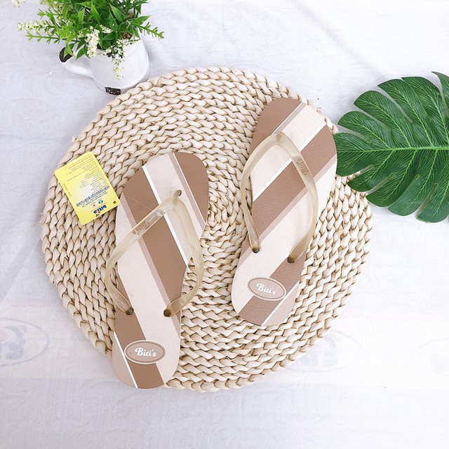 Dép lào nữ sọc to xéo thiết kế đơn giản đi thoải mái êm chân SLW041800 (Size 35-39)