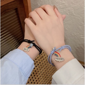 Vòng Đeo Tay Mặt Nam Châm Phong Cách Hàn Quốc Cho Cặp Đôi