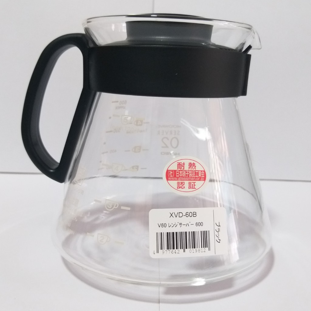 Bình đựng cà phê Hario V60 600ml XVD-60B - Nhập khẩu chính hãng 100% từ thương hiệu Hario, Nhật Bản